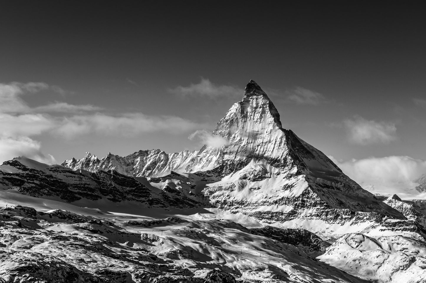 Fine art print: The Matterhorn (black/white)