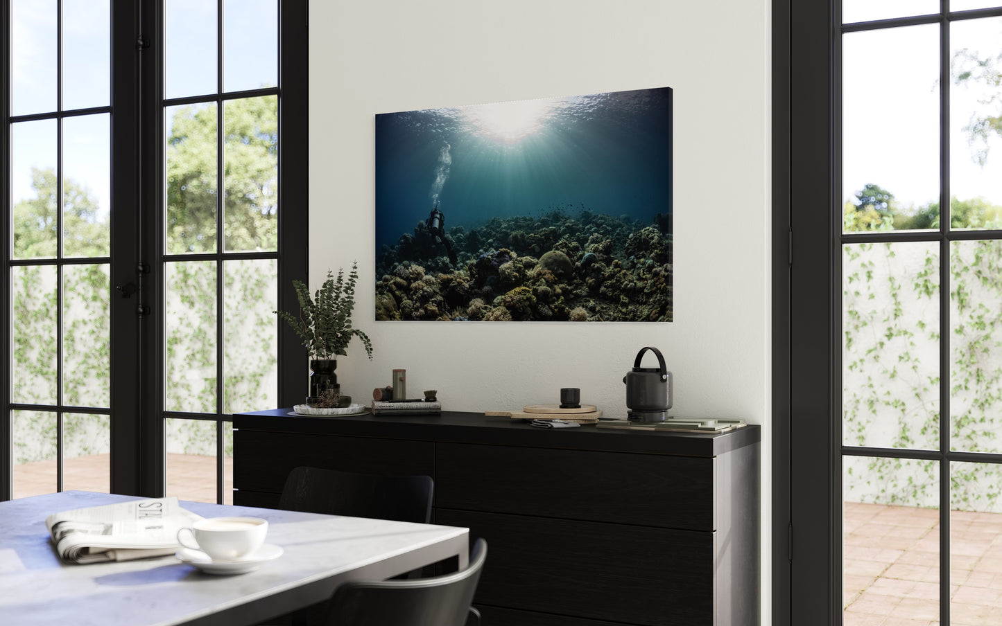 Fineart print: Deep Calm: The Reef's Quiet Elegance