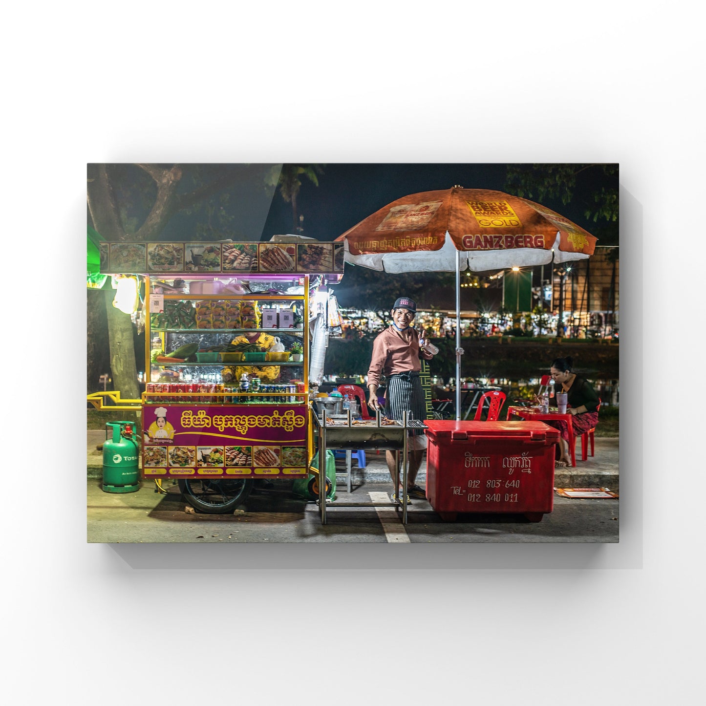 Fine art print: The Happy Street Food Seller