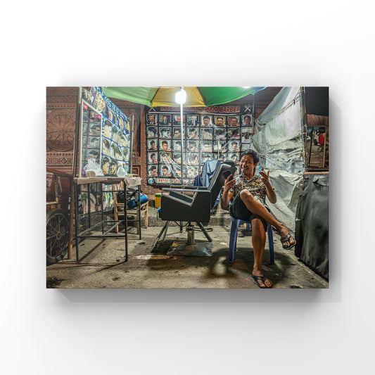 Fine art print: The Happy Hair Dresser
