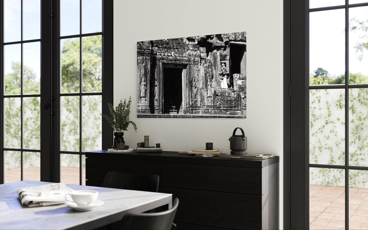 Fine art print: The Angkor Temple Explorer (black/white)