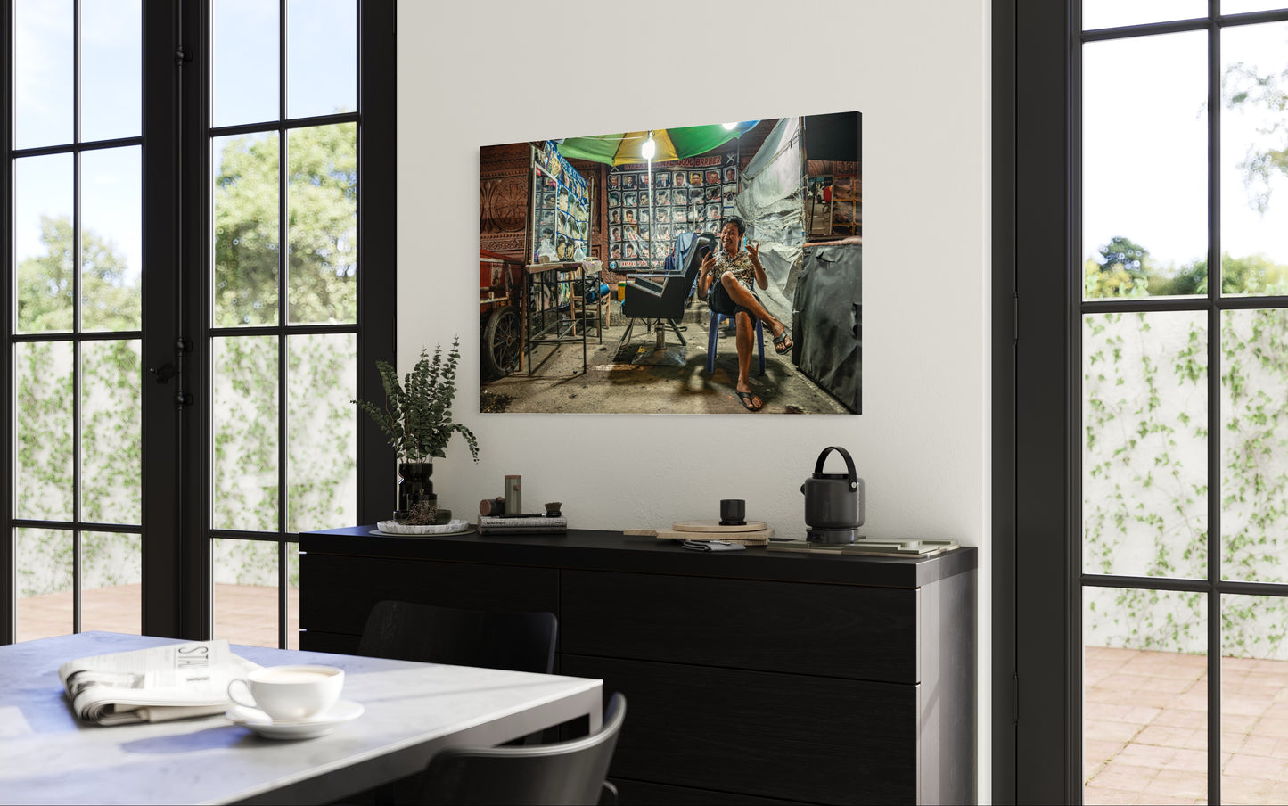 Fine art print: The Happy Hair Dresser