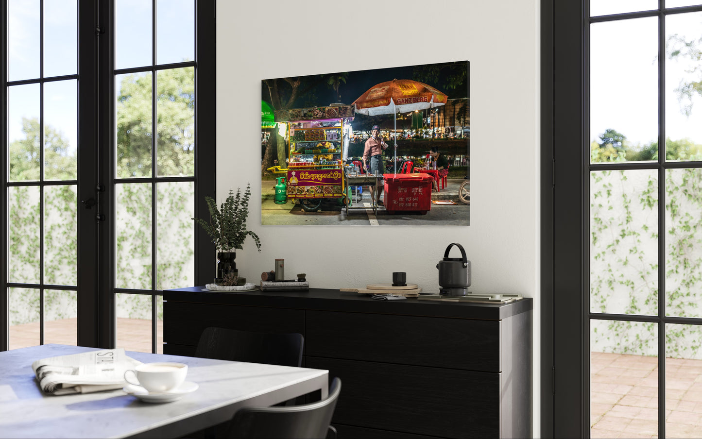 Fine art print: The Happy Street Food Seller