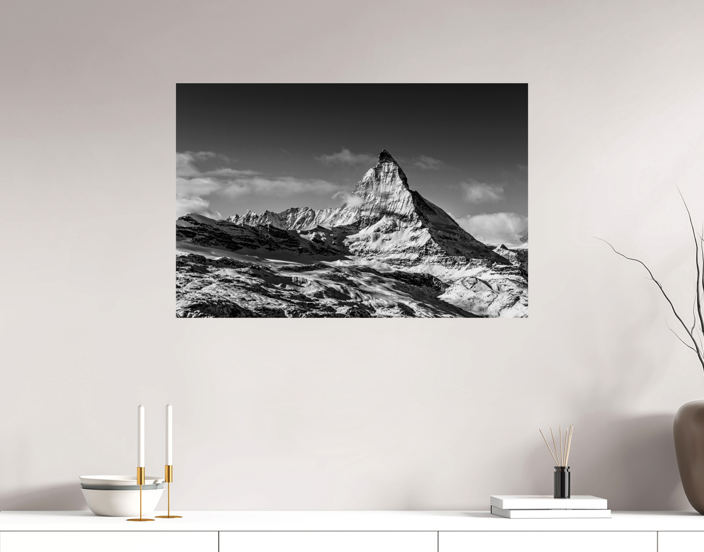 Fine art print: The Matterhorn (black/white)