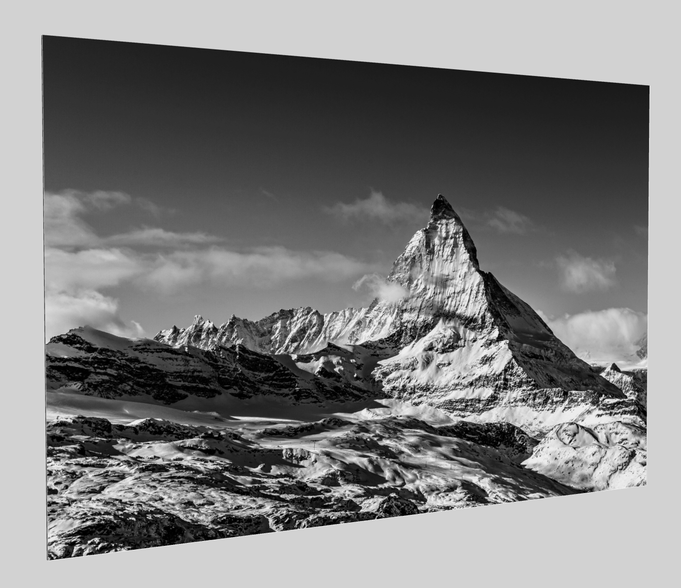 Fine art print: The Matterhorn (black/white)