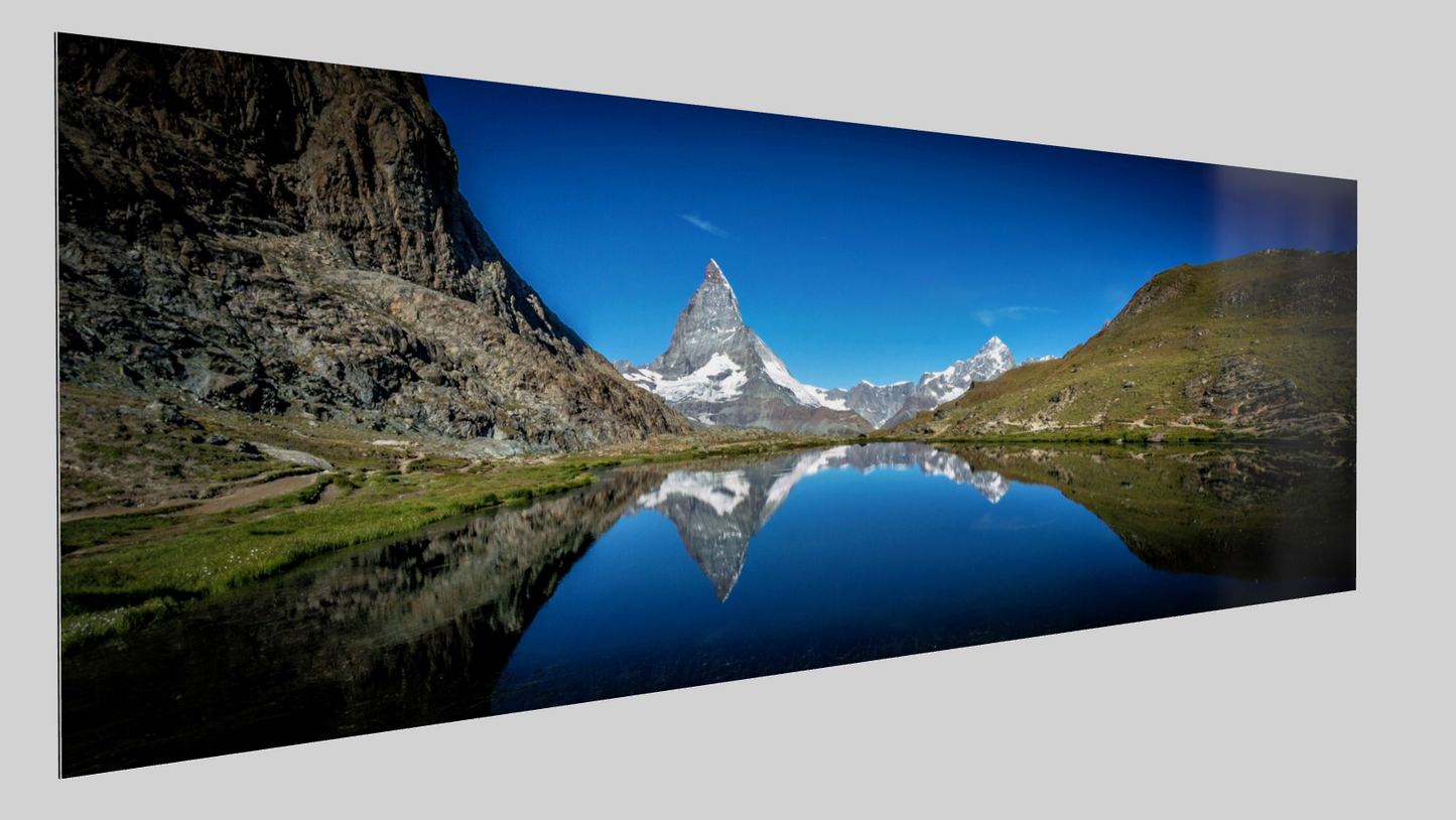 Fine art print: Matterhorn Mountainscape (ultra wide panorama | 165 x 50 cm)