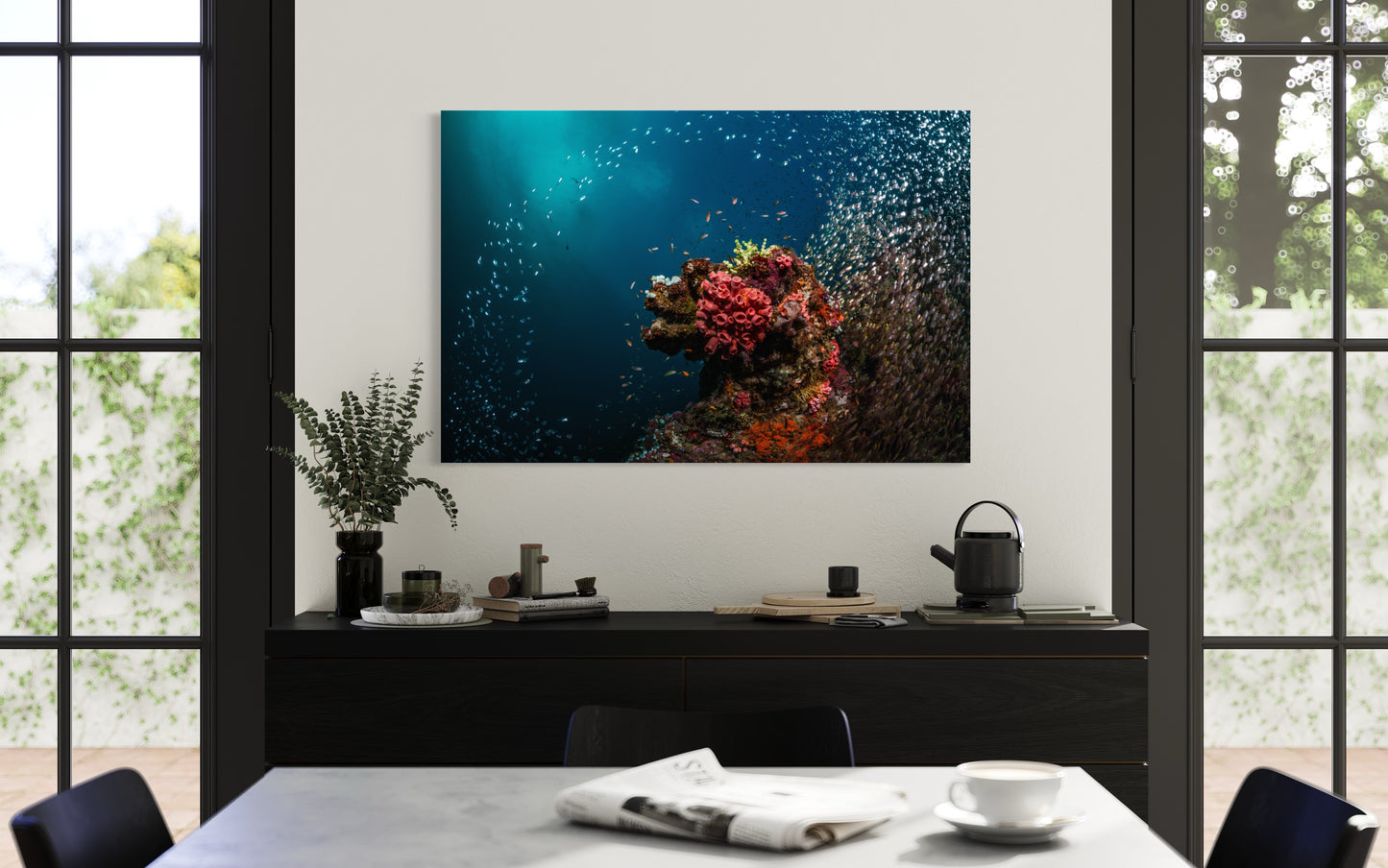 Fine art print: Aqua Ballet: The Dynamic Life of the Coral Reef